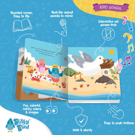 Ditty Bird- Bird Songs USB-C Rechargable Book