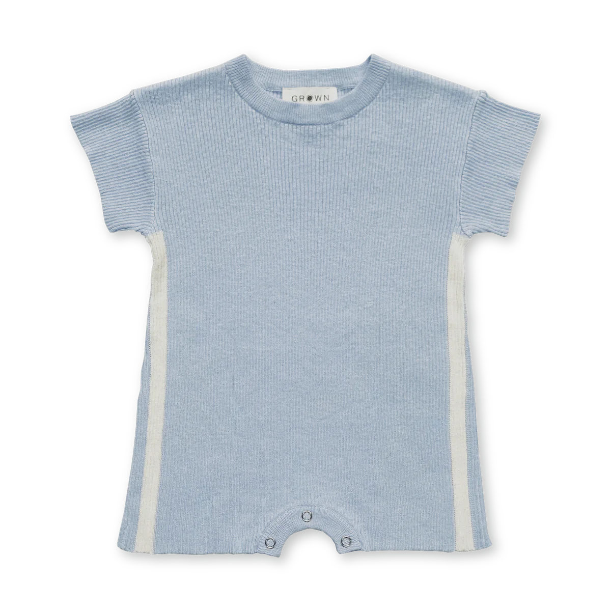 Grown - ribbed hemp playsuit | Aqua