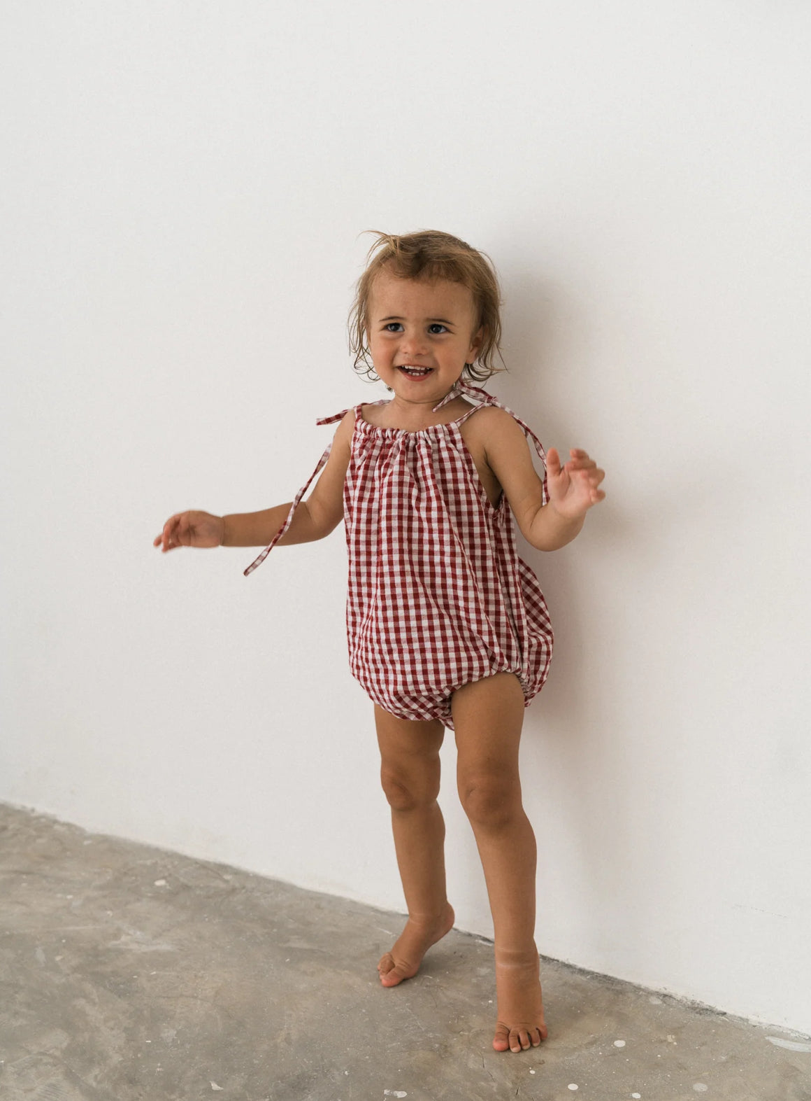 Illoura Lottie Romper Red Gingham
