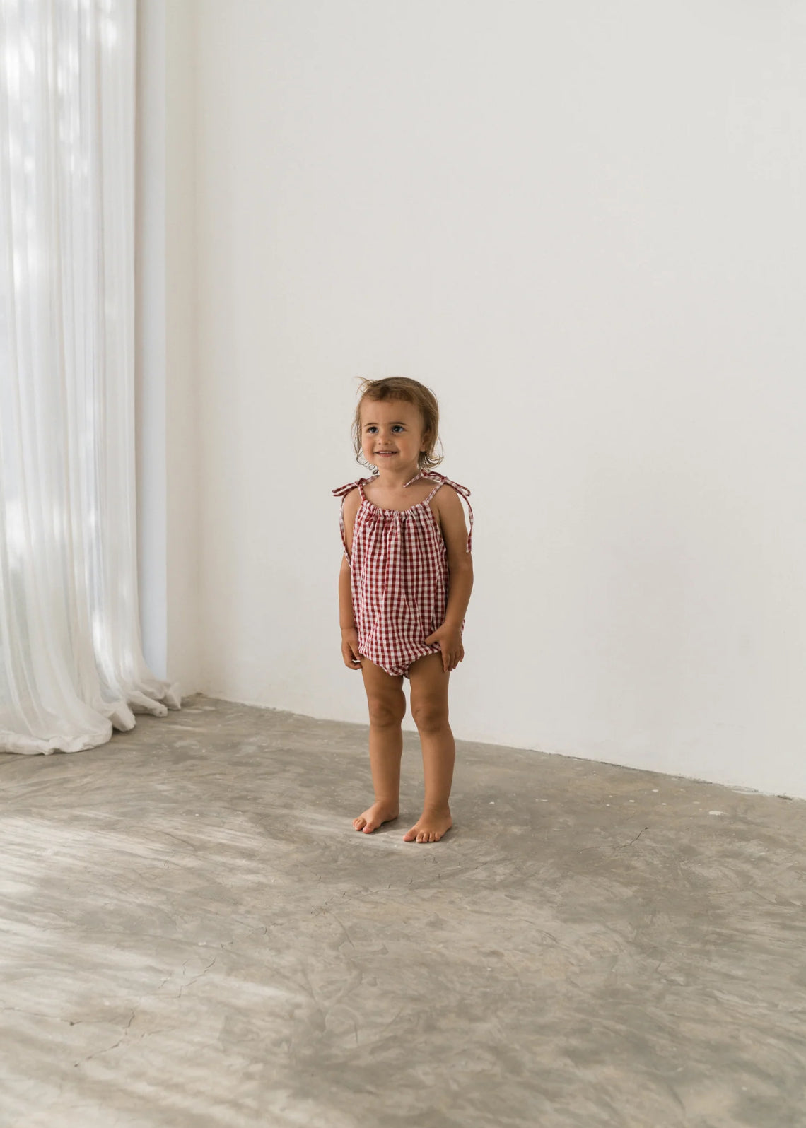 Illoura Lottie Romper Red Gingham