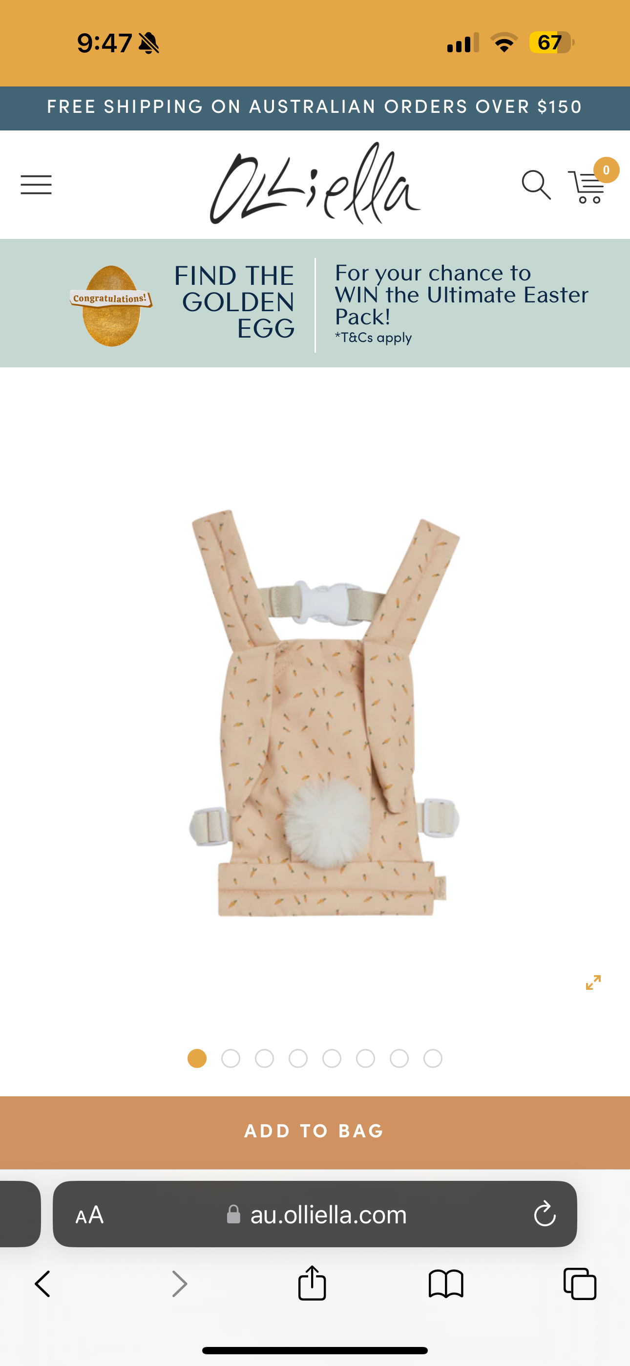 Olliella Dinkum Dolls Carrier