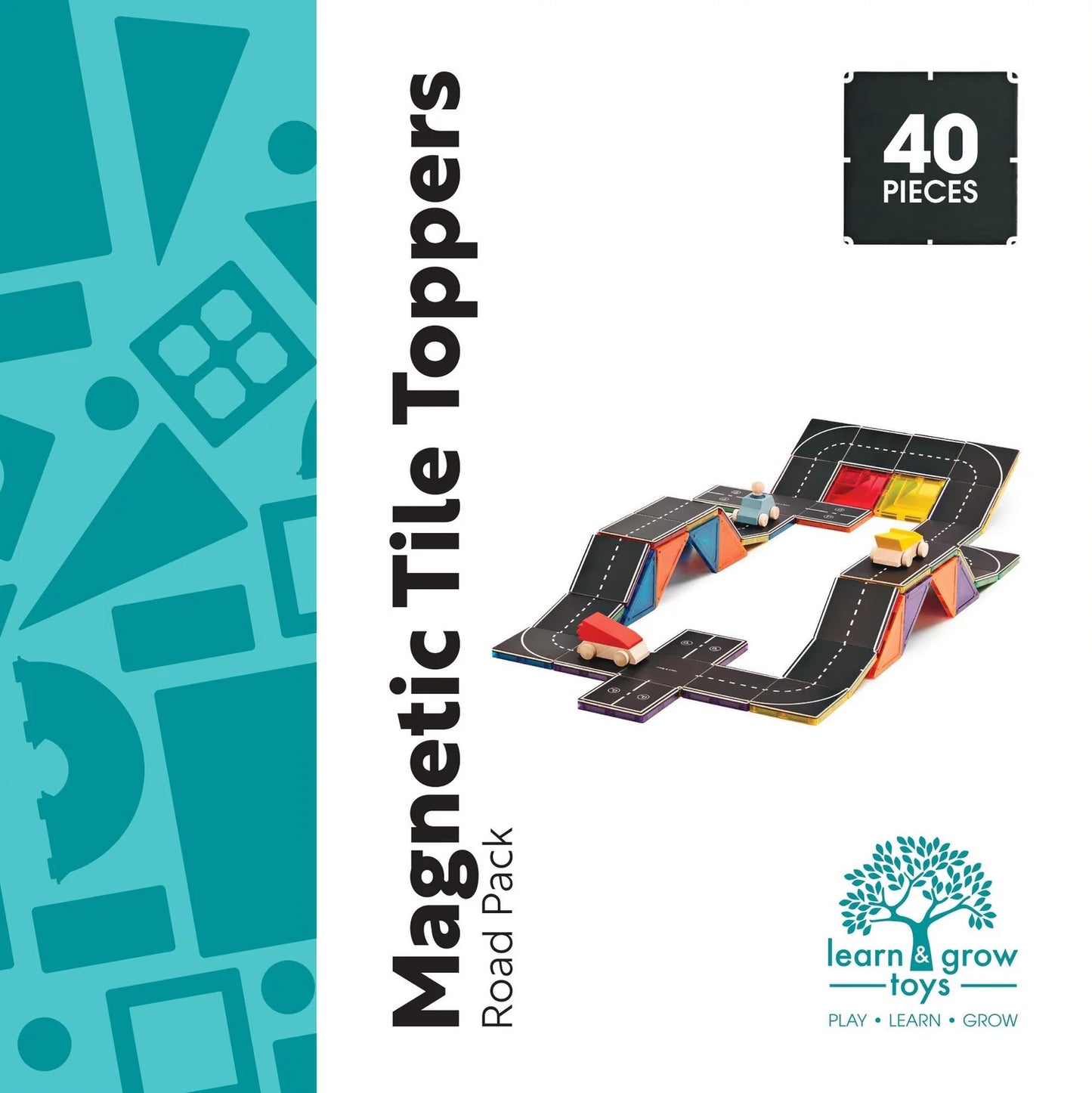 Magnetic tile toppers