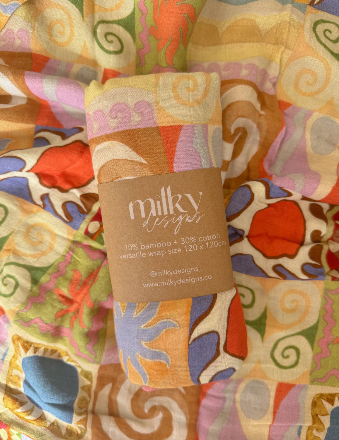 Milky Designs Wrap Bamboo Swaddle Daydream