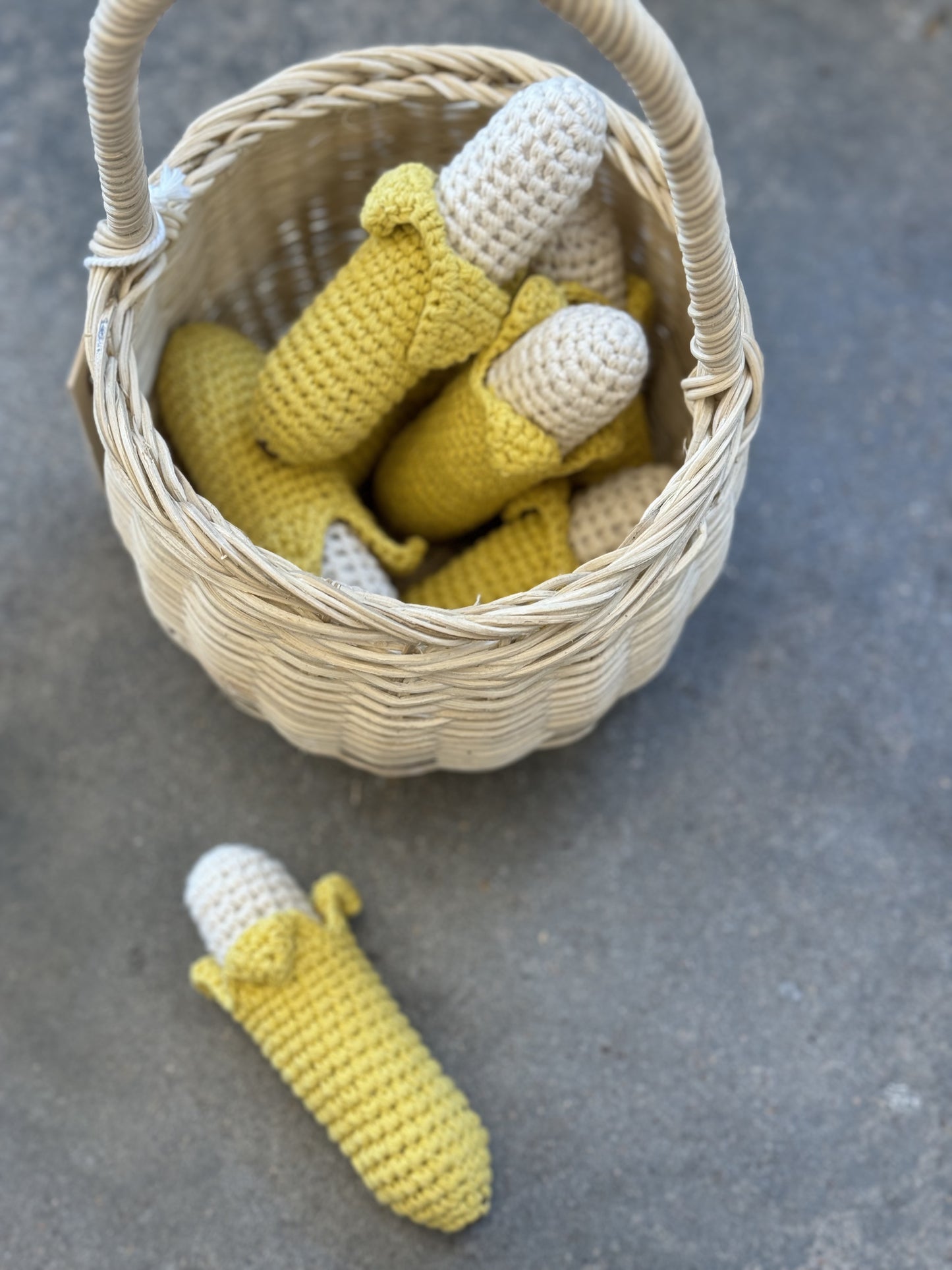Rattle crochet - Banana