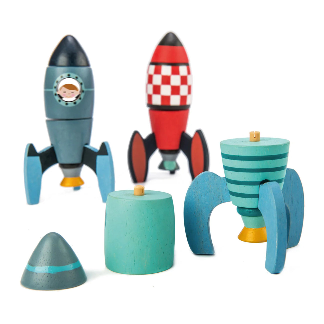 Rocket Construction wooden set