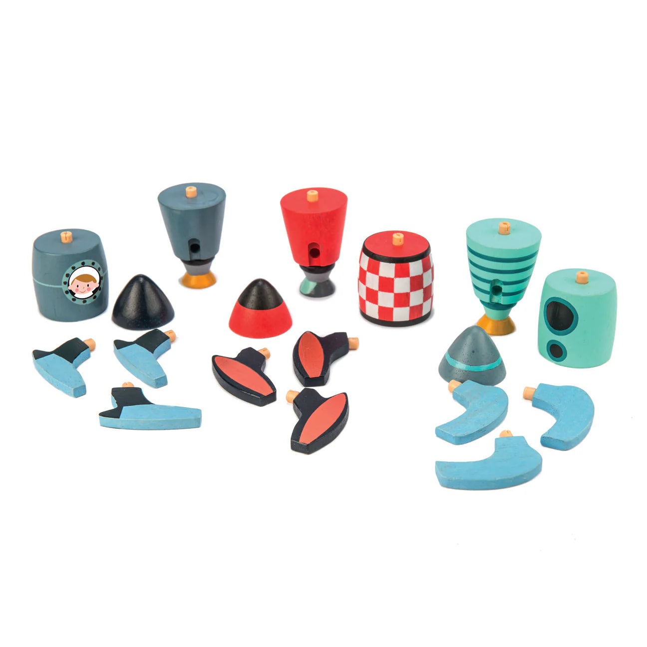 Rocket Construction wooden set