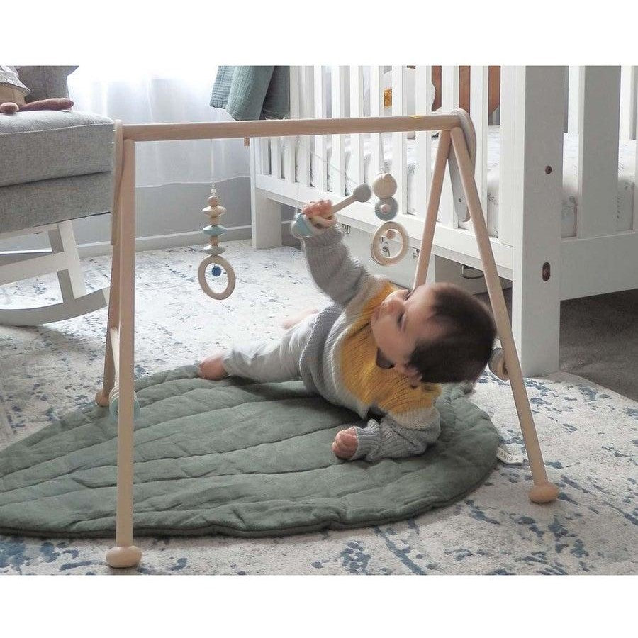 Wooden activity gym