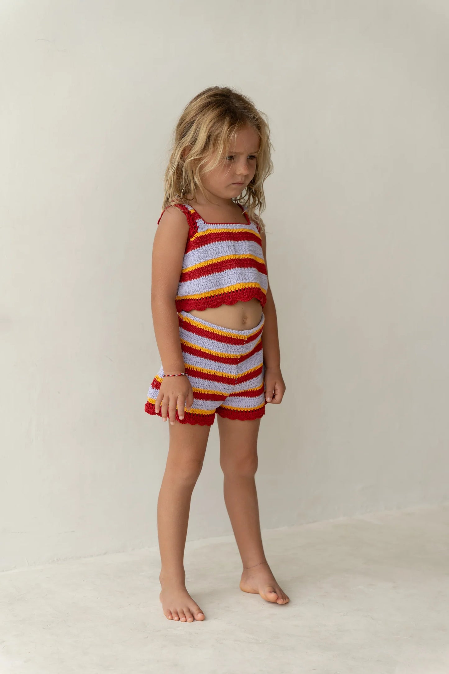 Crochet Shorts | Sunset Stripe