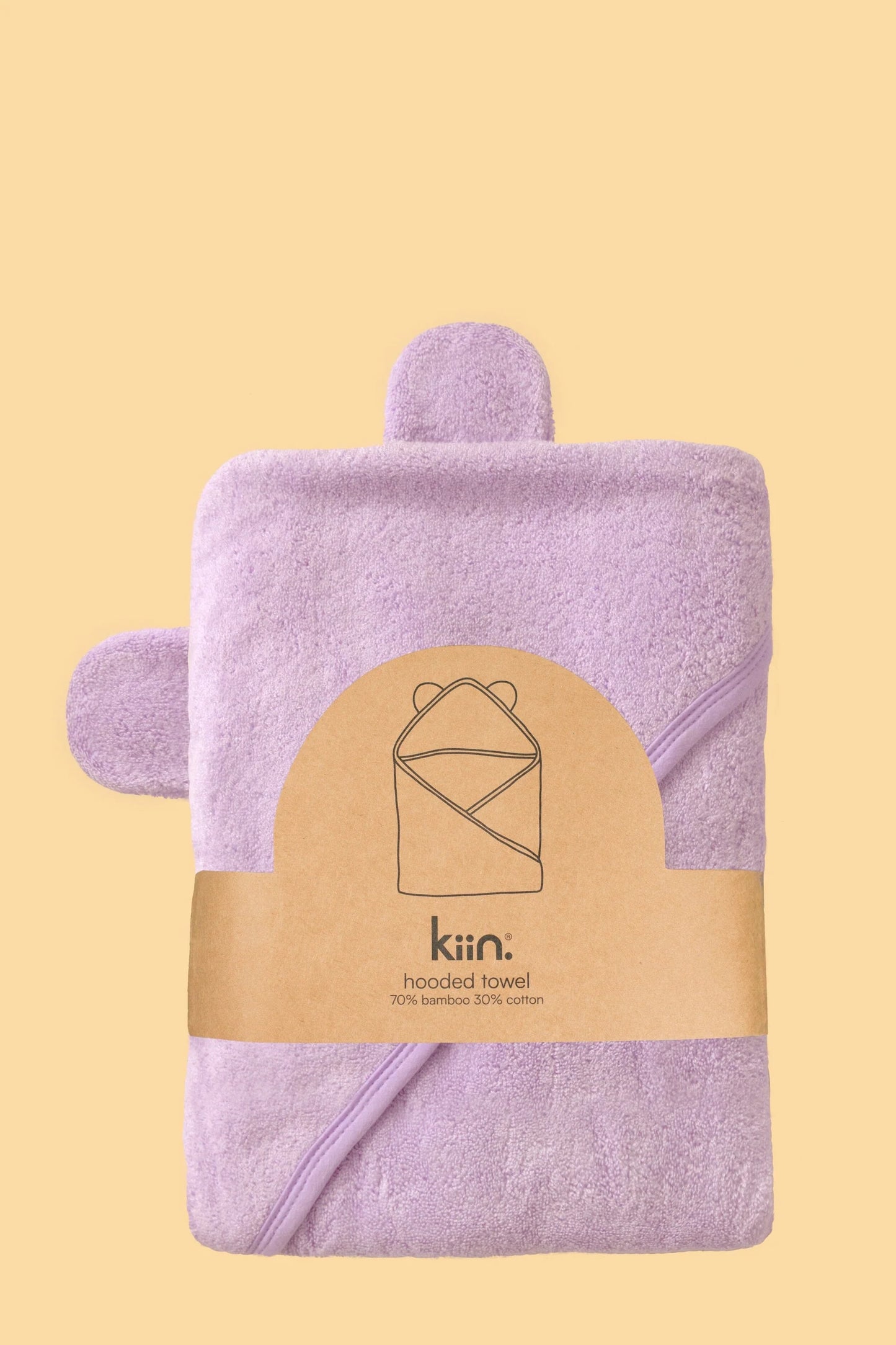 Kiin Hooded Towel Lilac