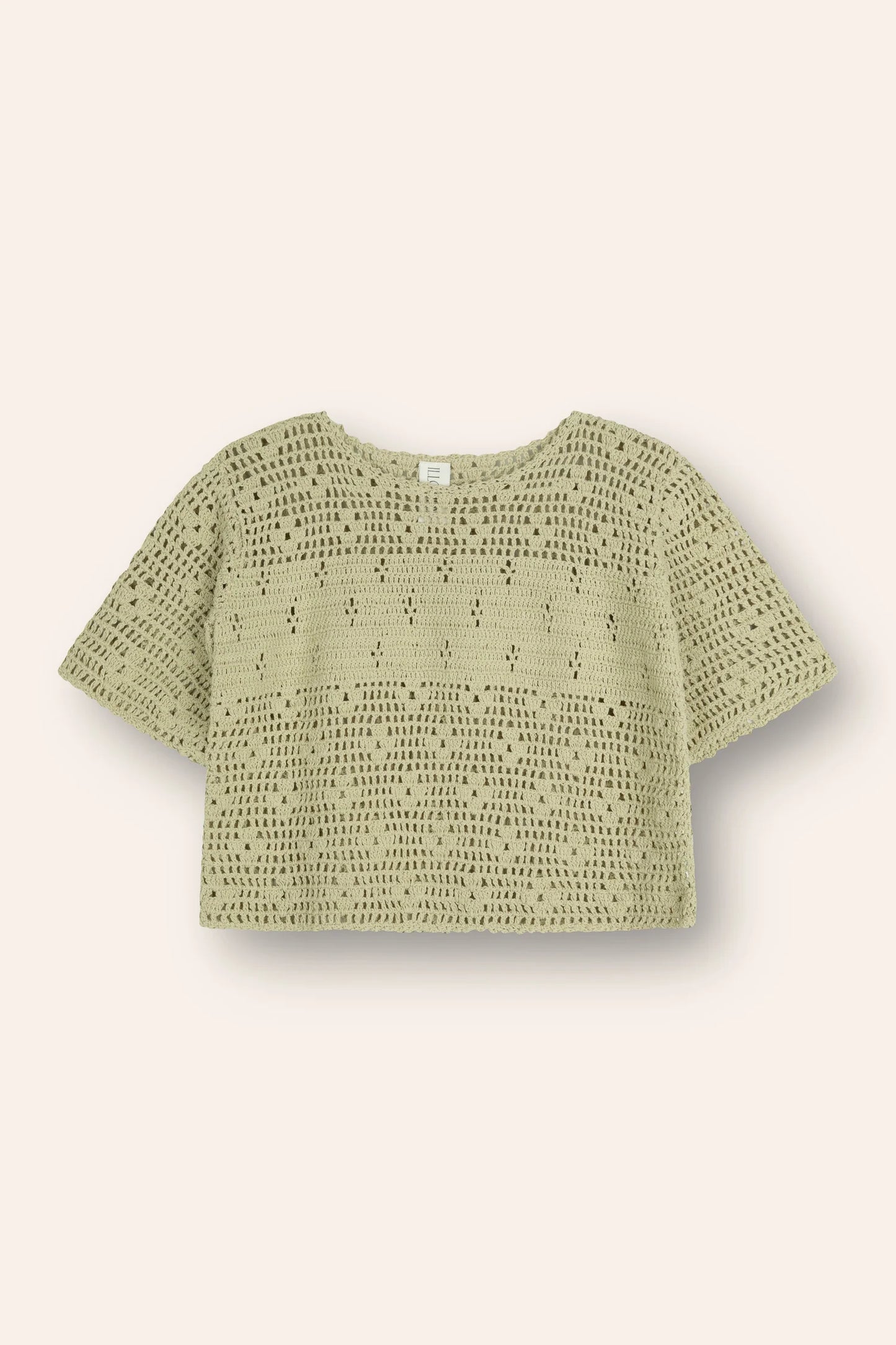 Filet Crochet Crop | Moss