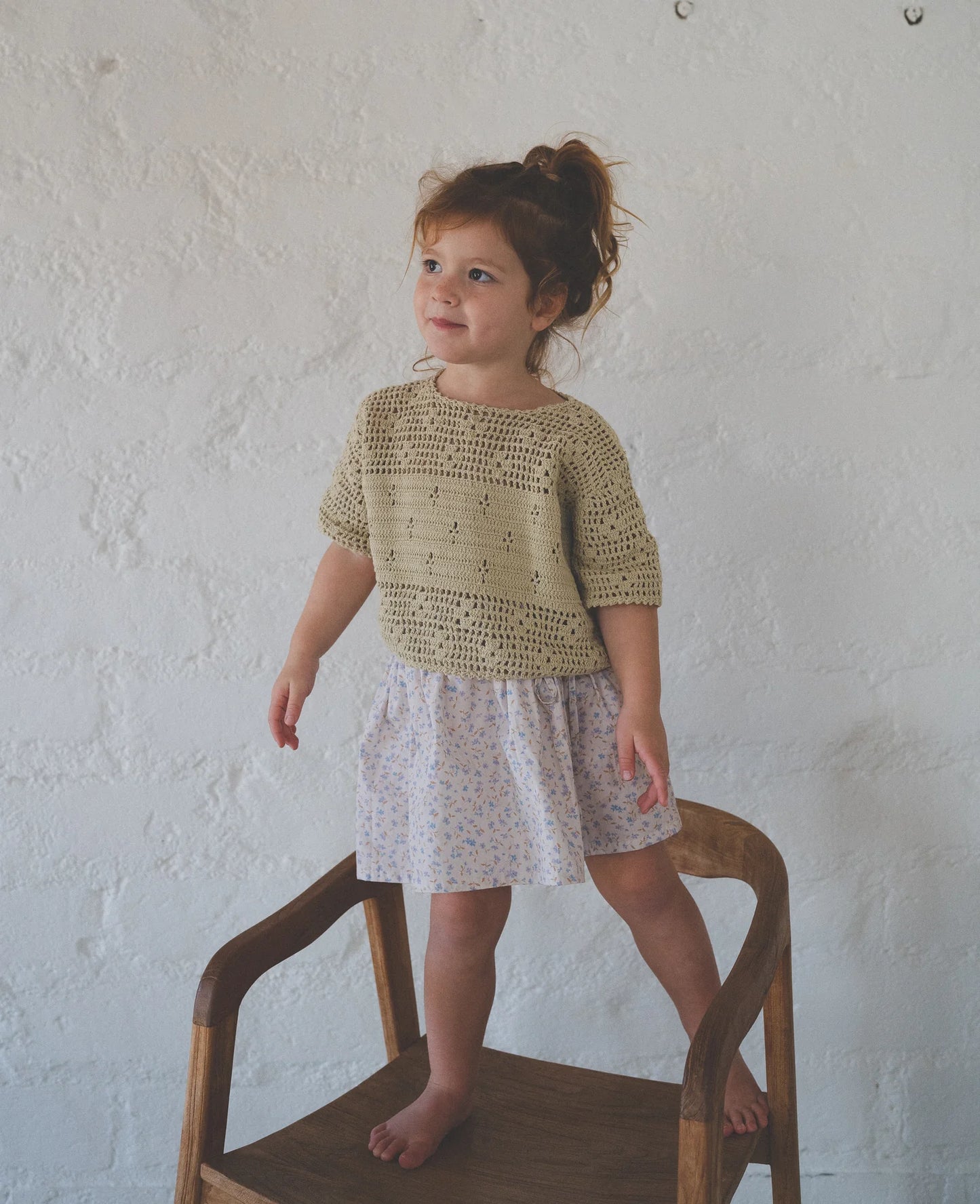 Filet Crochet Crop | Moss