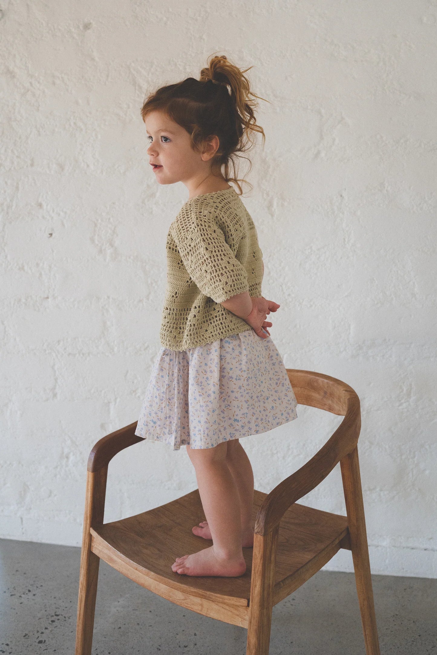 Lenni Skirt | Indigo Bloom Print