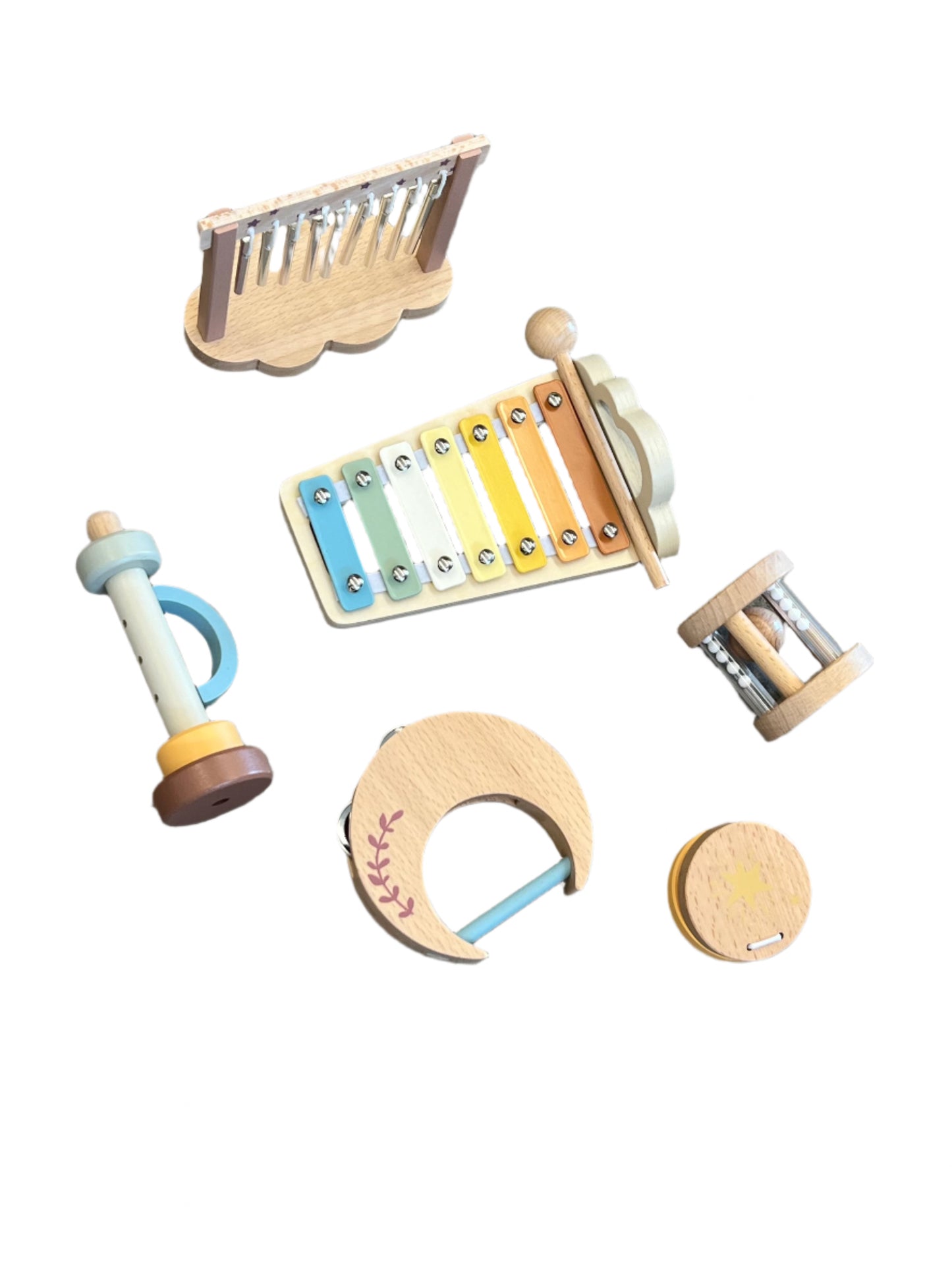 Wooden Musical Instrument Set