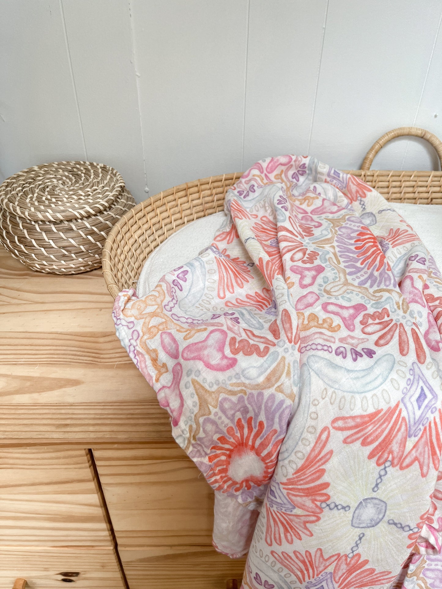 Milky Designs Wrap Bamboo Swaddle Coral