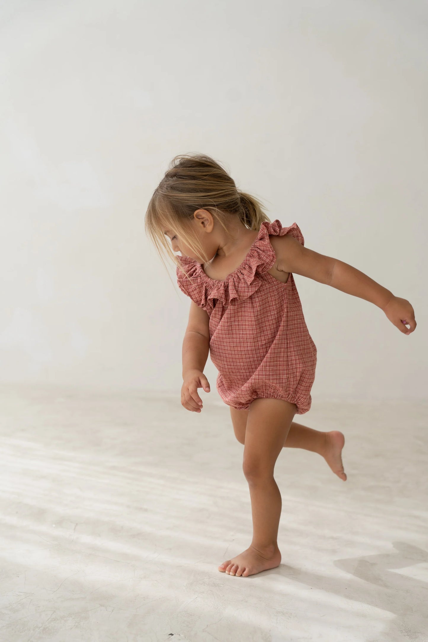 Illoura Pip Romper Red Plaid
