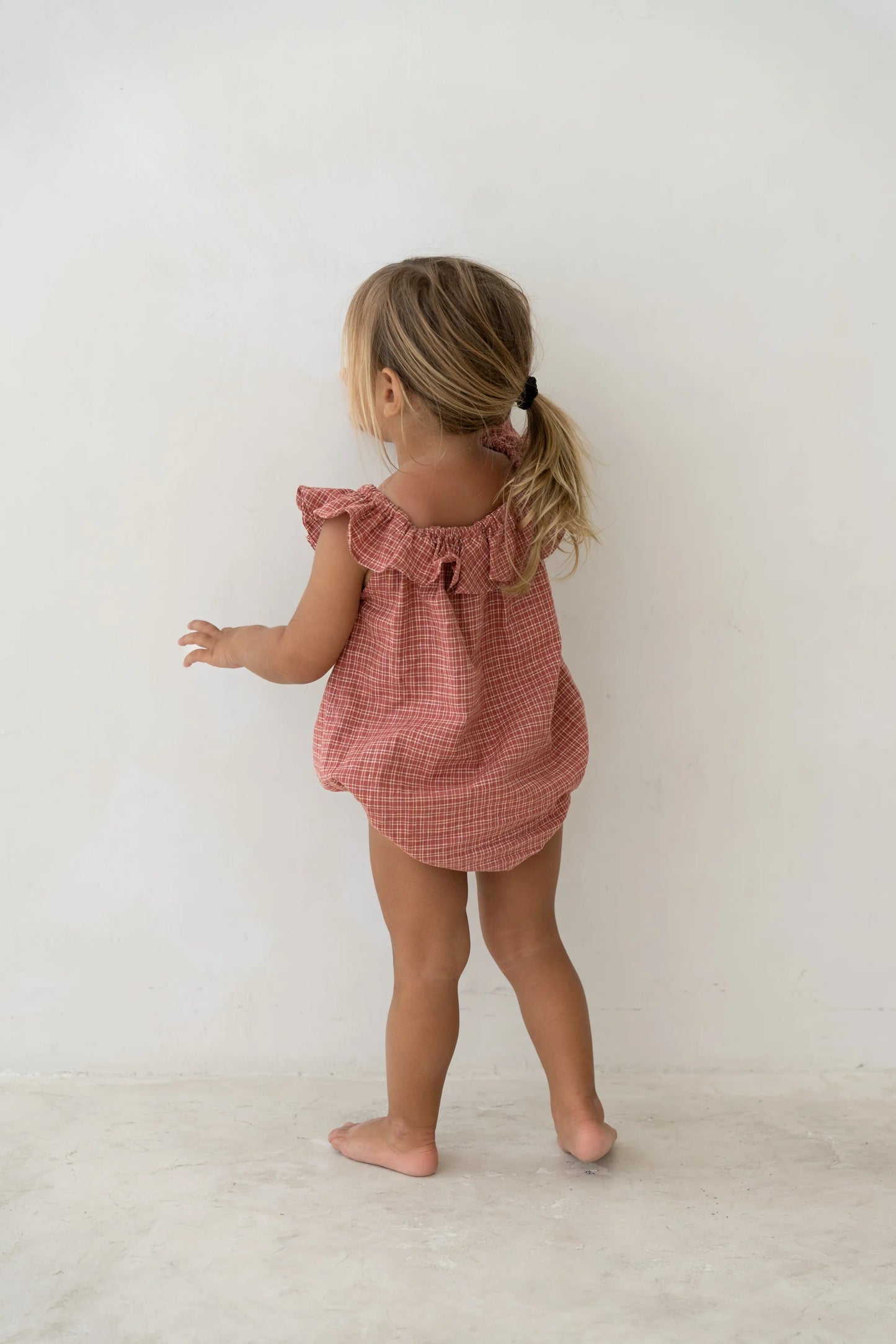 Illoura Pip Romper Red Plaid