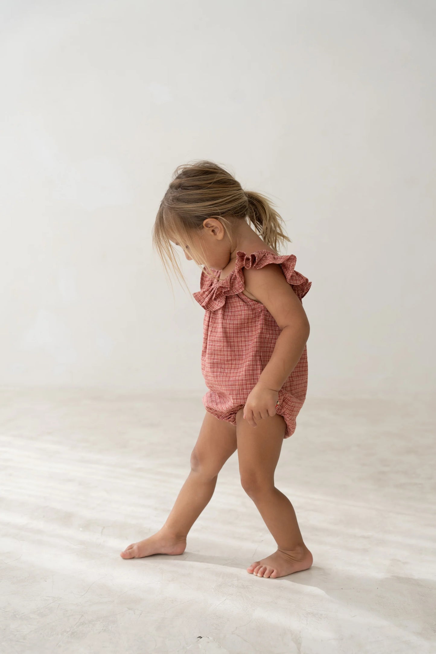 Illoura Pip Romper Red Plaid