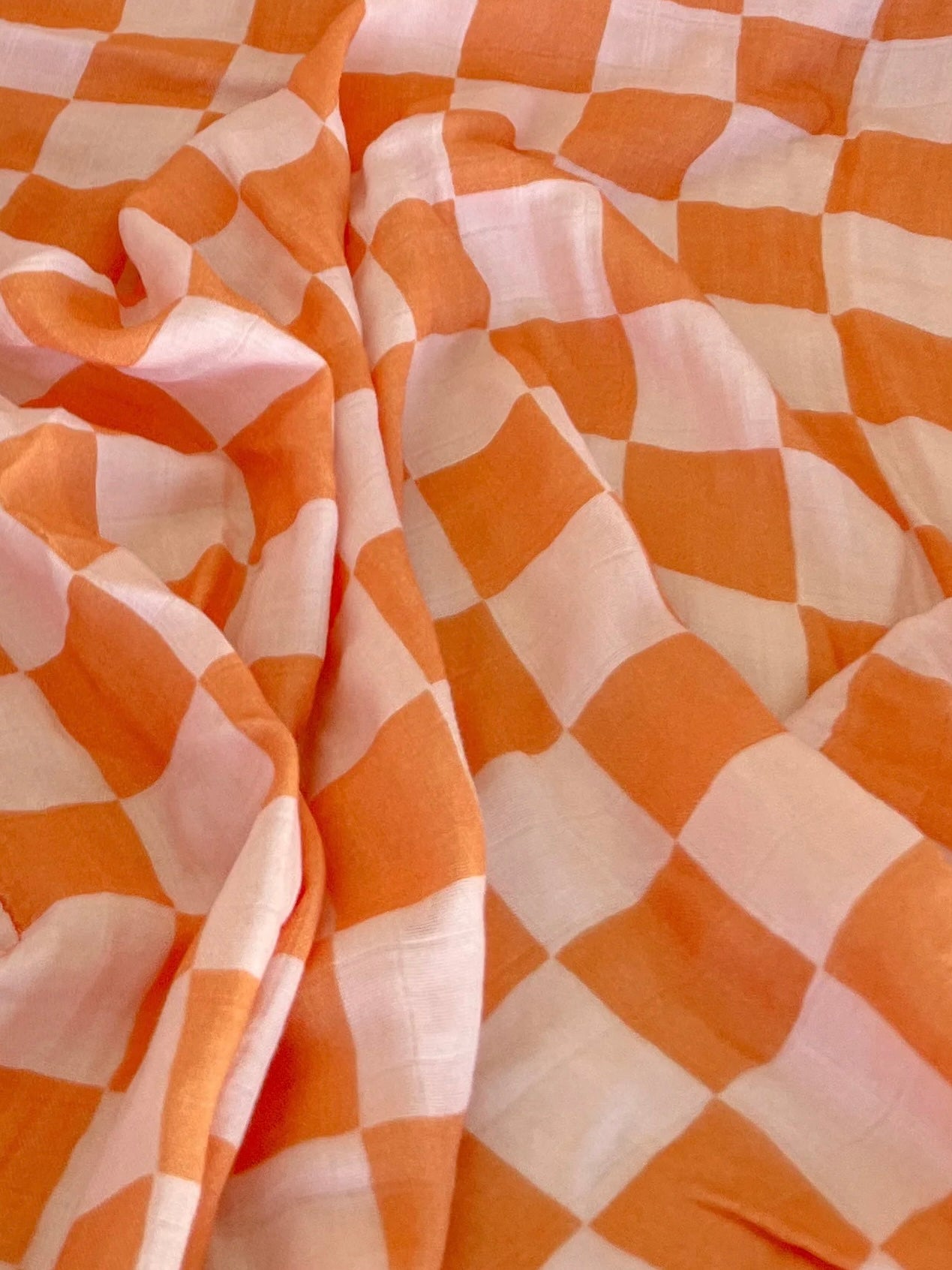 Milky Designs Wrap Bamboo Swaddle Apricot Peaches