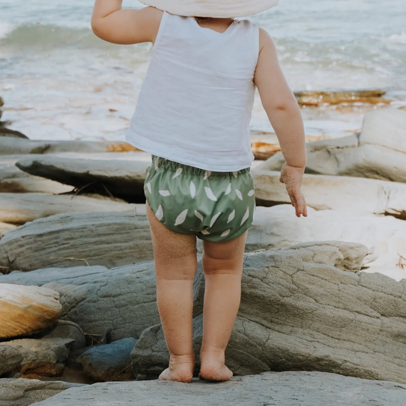 Pekpi Reusable Swim Nappy Leaf Ink