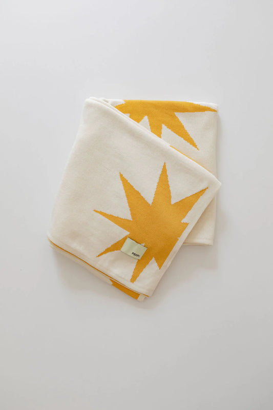 Pekpi Knitted Organic Baby Blanket Sunburst