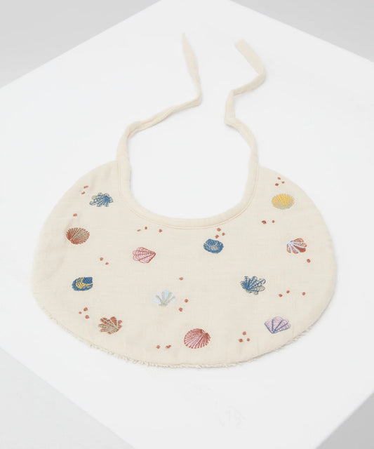 Phile Embroidered Cotton Bib