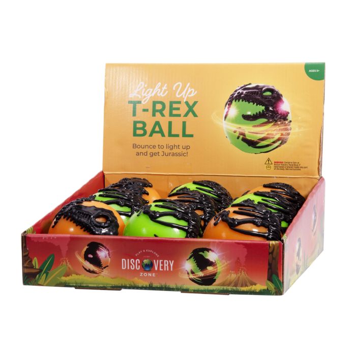 Discovery Zone Light Up T-Rex Skeleton Ball