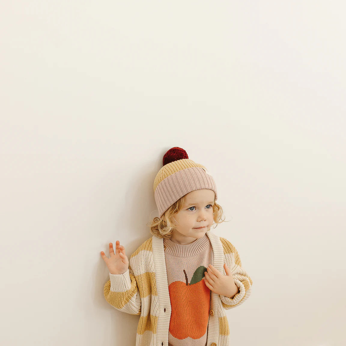 The Rest Organic Cotton Chunky Colour Block Beanie