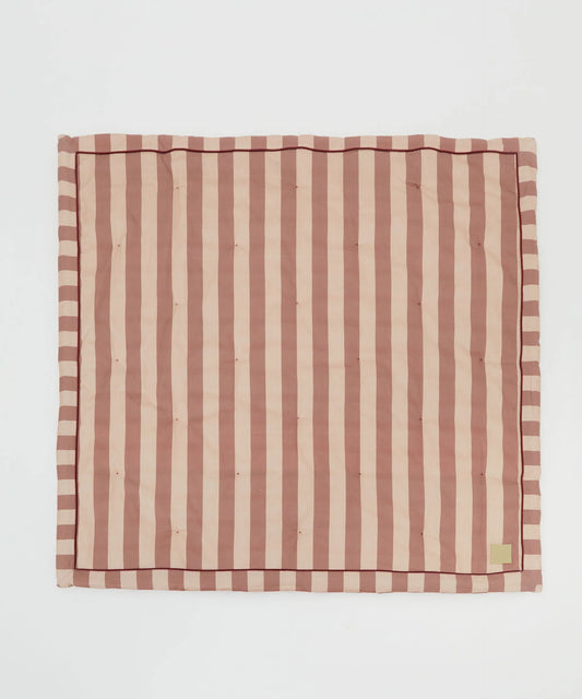 Phile Cotton Striped Baby Play Mat Pink