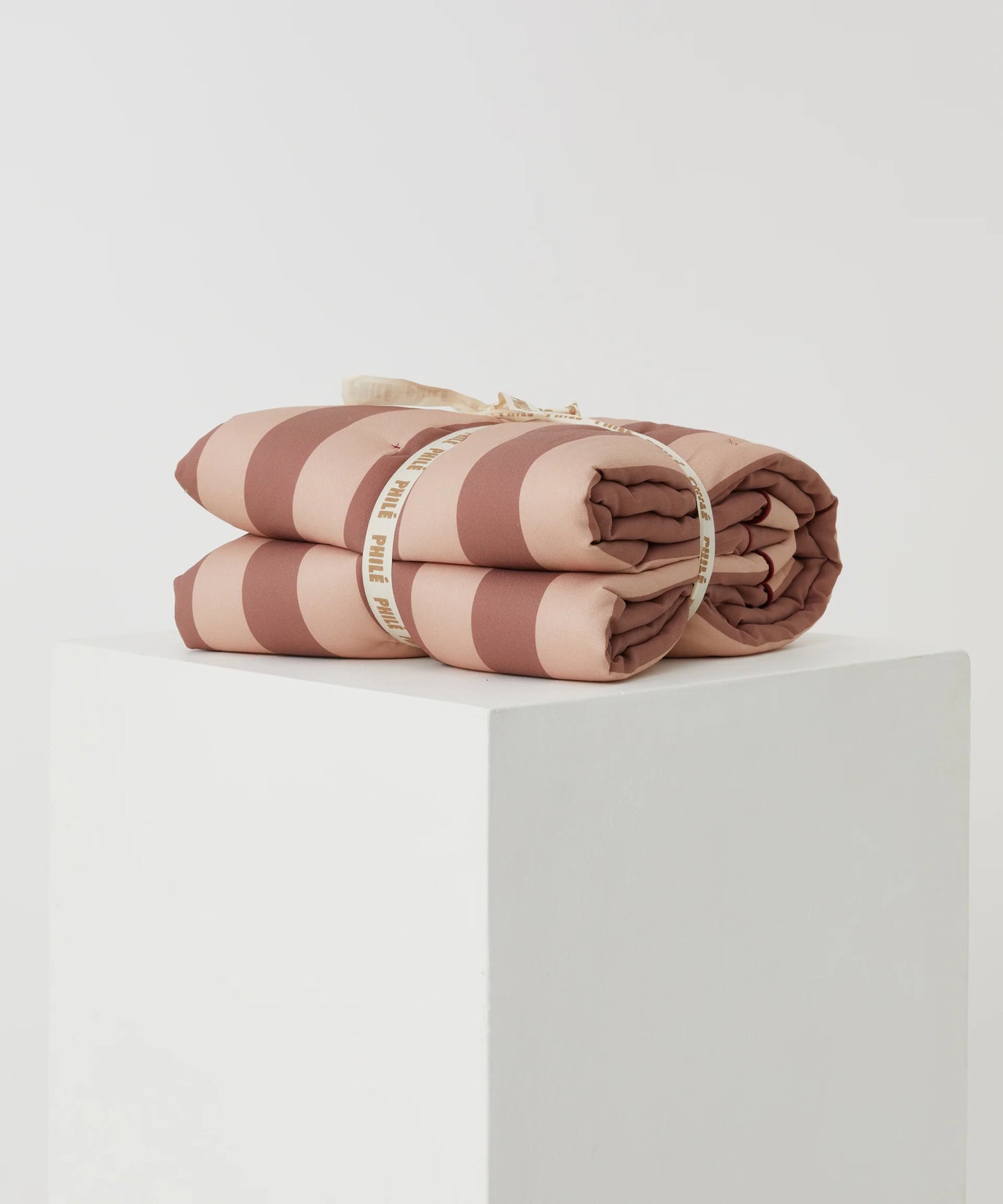 Phile Cotton Striped Baby Play Mat Pink