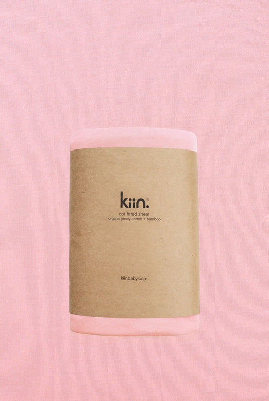 Kiin Organic Cot Sheet Peony