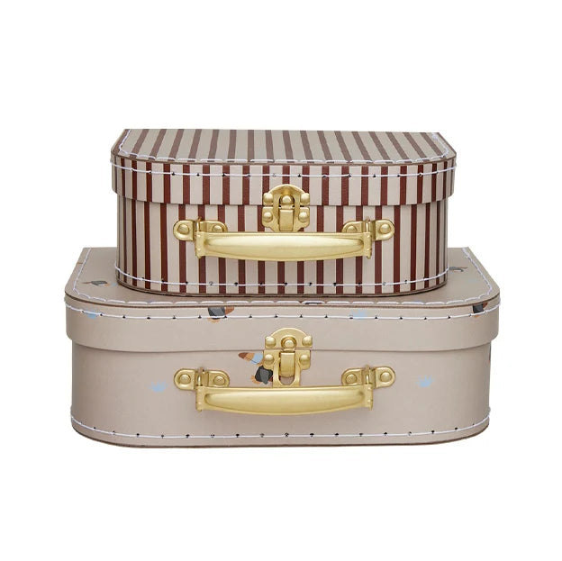 OYOY Mini Suitcase Toucan & Stripe Set Of 2