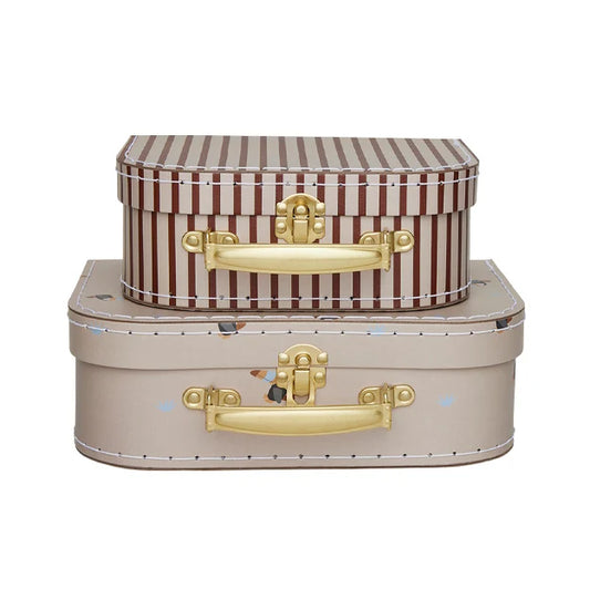 OYOY Mini Suitcase Toucan & Stripe Set Of 2