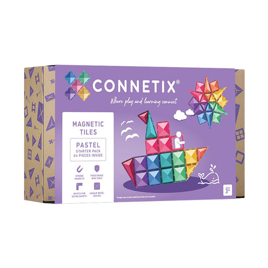 Connetix Pastel Starter Pack 64 Pieces