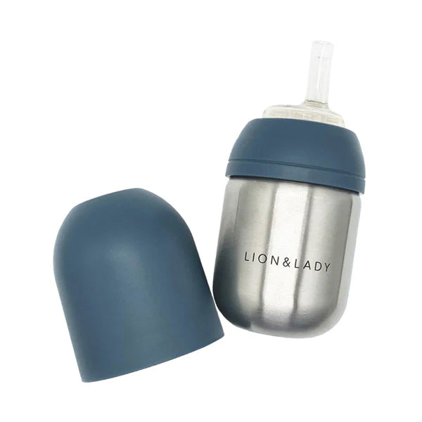 Lion & Lady Stainless Steel Straw Bottle 210ml