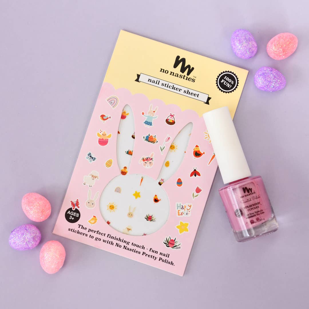No Nasties Easter Bunny Nail Stickers