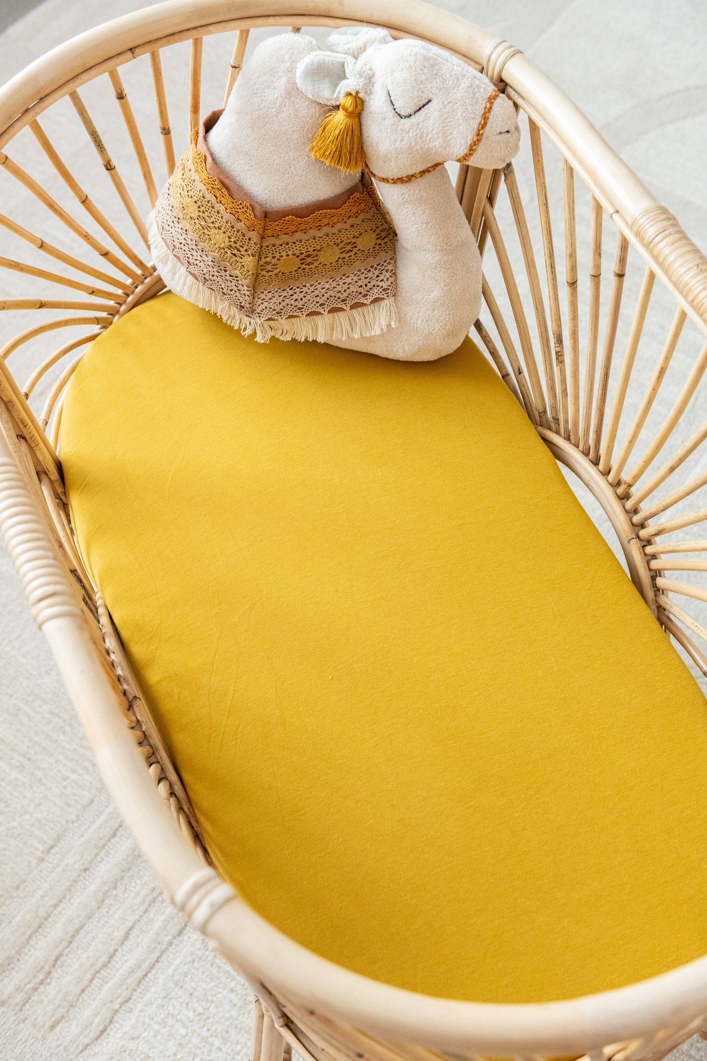 Kiin Sheet Organic Change Pad Fitted Sheet Mustard