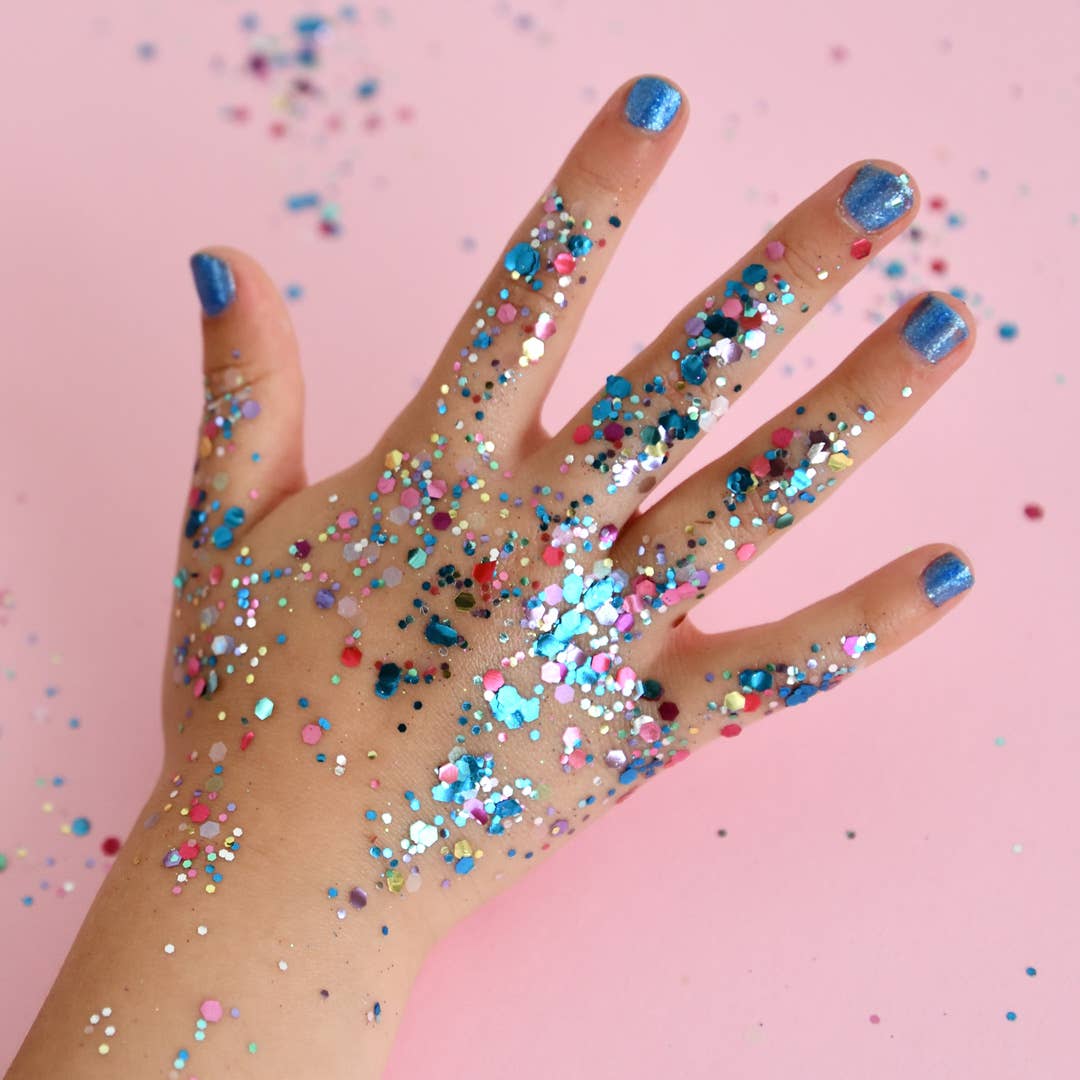 No Nasties Mermaid Blue Water-Based Nail Polish for Kids