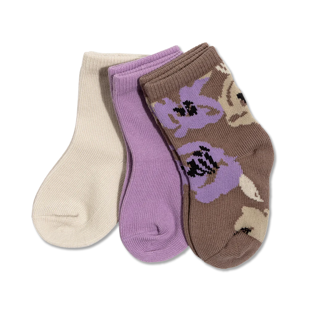 socks - 3 pairs -Abstract Rosie