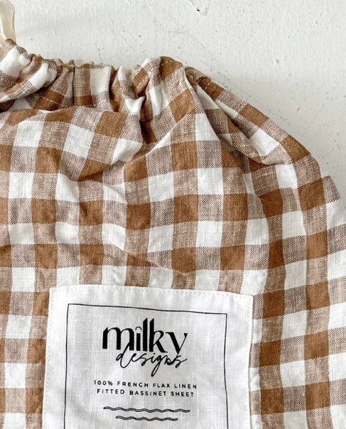 Milky Designs Fitted linen sheet - Bassinet