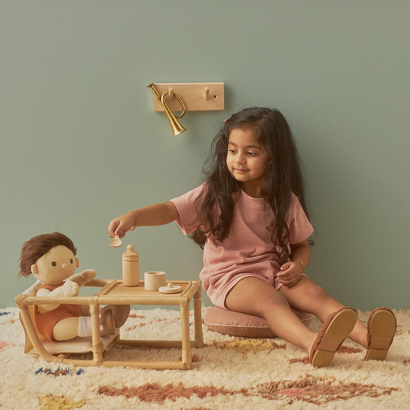 Olliella Rattan doll Highchair
