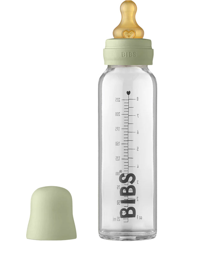 BIBS Glass Bottle- 225ml - Sage only