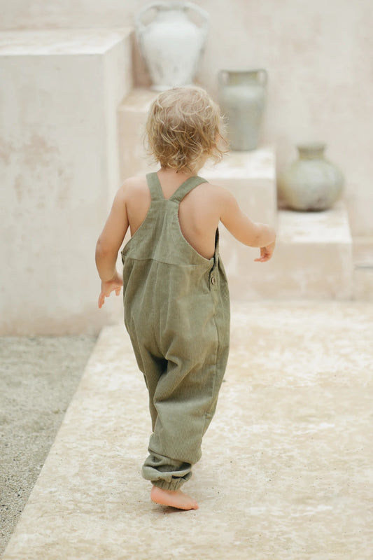 Illoura Xanthe Overalls Olive Cord