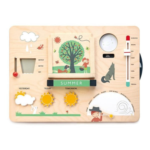 Wooden weather station