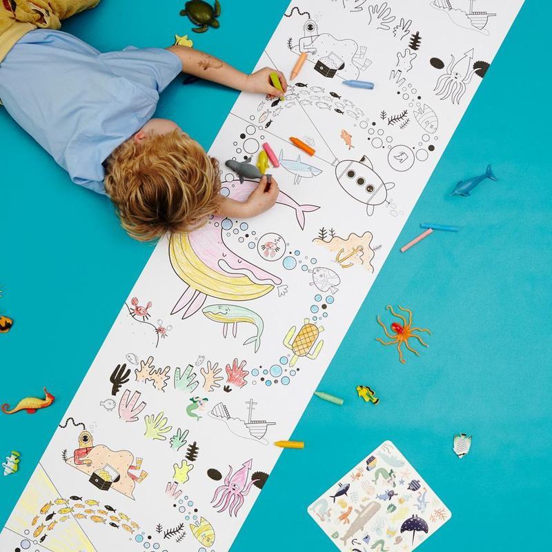 Playpa - Drawing Paper roll & Stickers
