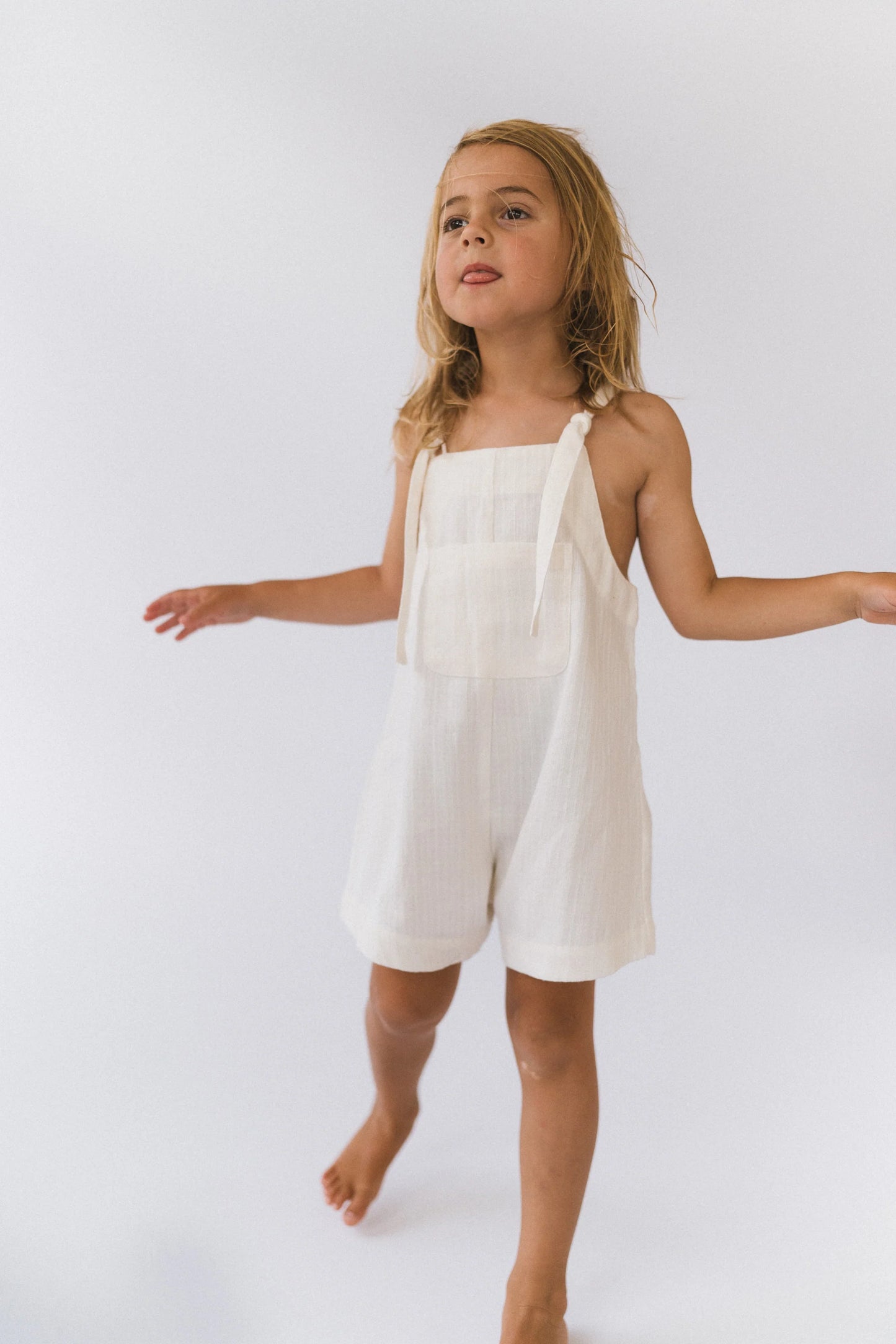 Short Marlow Overalls | White