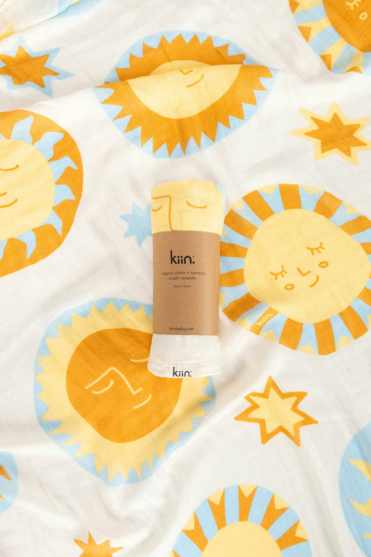 Organic Muslin Swaddle - Sunny Day (Limited Edition)