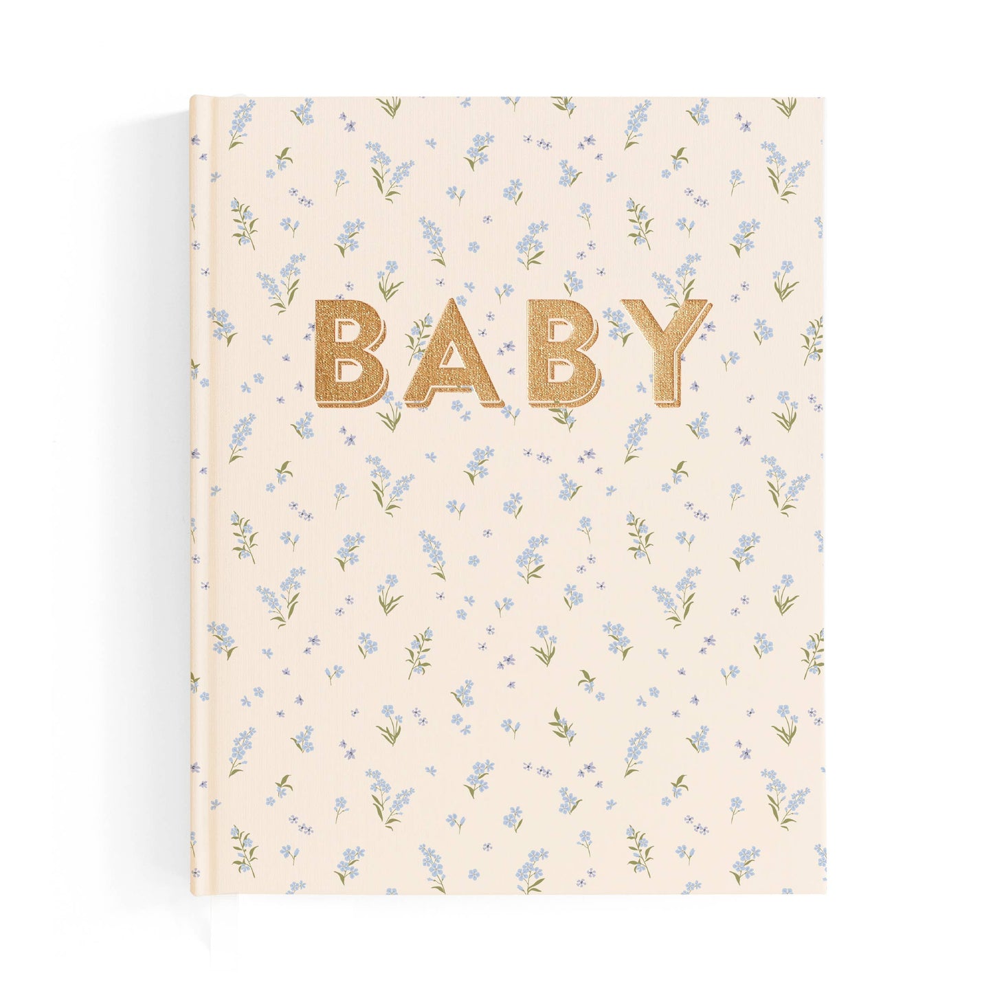 Baby book - blue floral