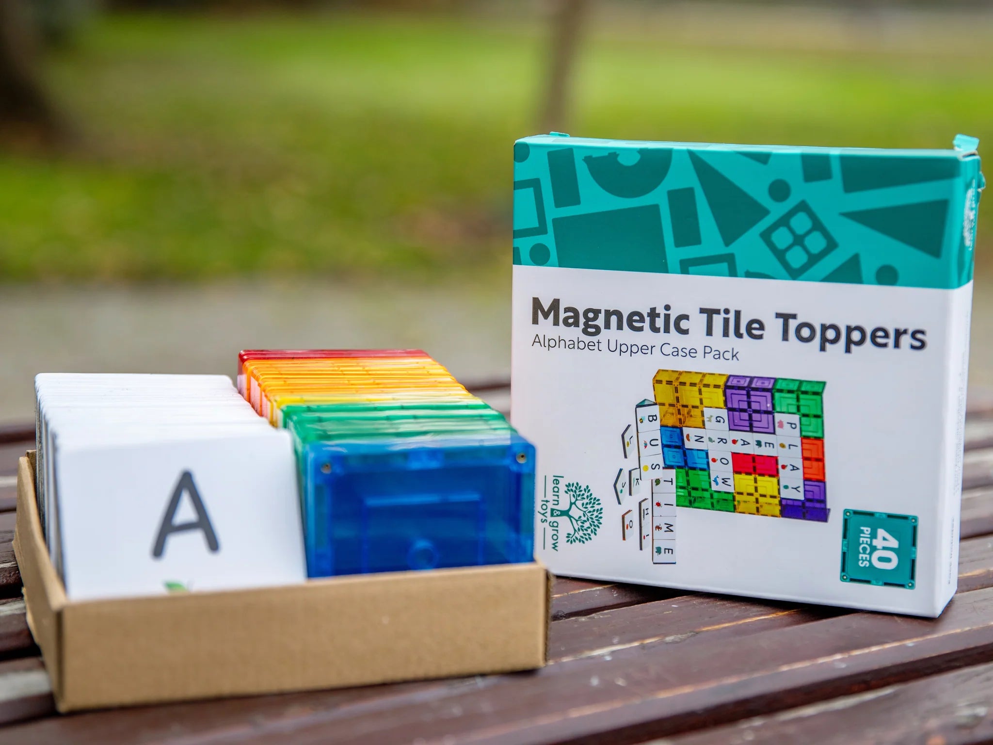 Magnetic tile toppers