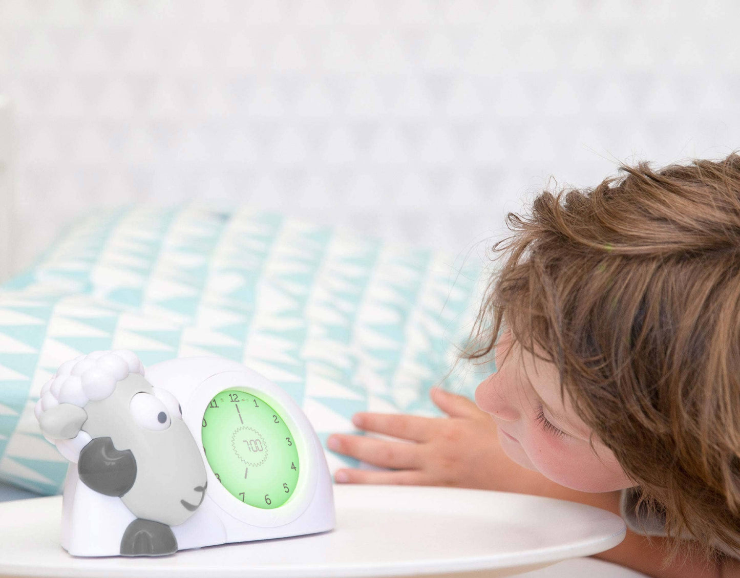 Sleep Trainer Clock - Sam The Lamb (Grey)