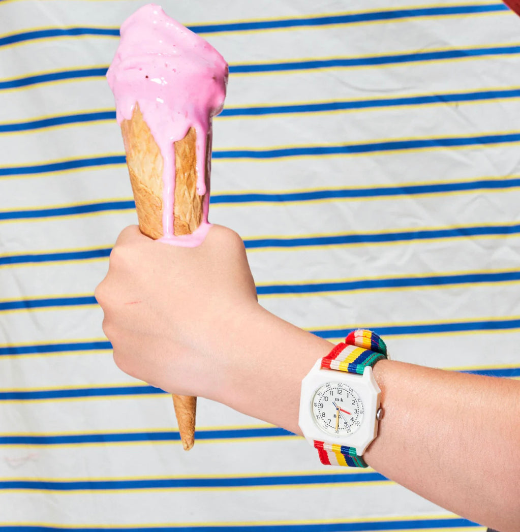 Mini Kyomo Watch Multicolour Stripes by Bobo Choses